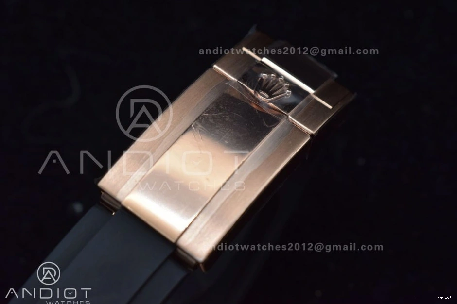 Rubber 116515 Edition Daytona Strap 1:1 RG on Oysterflex BTF Dial Best SA4130 0307